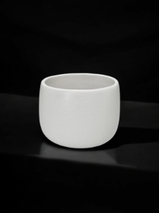 Ceasca cafea  ceramica, 330ml, pahar Novum Milk Foam Cappucino, alb mat, gresie glazurata manual