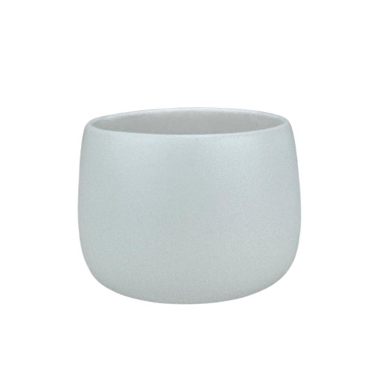 Ceasca cafea ceramica, 330ml, pahar Novum Milk Foam Cappucino, alb mat, gresie glazurata manual