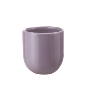 Ceasca cafea ceramica, 250ml, pahar Senso Novum, lila mov deschis lucios, gresie glazurata manual