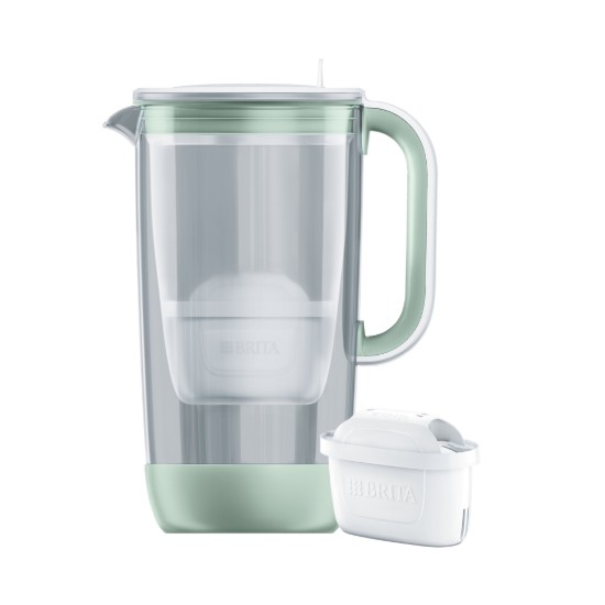 Cana filtranta Editie Aniversara 60 ani, din sticla, BRITA MAXTRA (Light Green), 1 x filtru Pure Performance