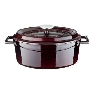 Cratita ovala, fonta, 29cm/4,7L, "Premium", Aubergine - LAVA