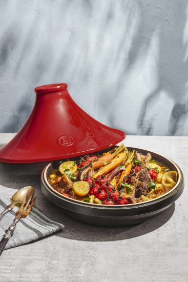 Tajine, ceramica, 27,5cm/2,1L, Burgundy, "Delight" - Emile Henry