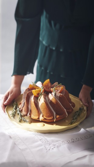 Platou servire, ceramica, 31cm, Vanilla, "Madeleine" - Emile Henry