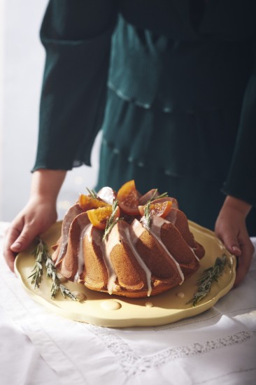 Platou servire, ceramica, 31cm, Vanilla, "Madeleine" - Emile Henry