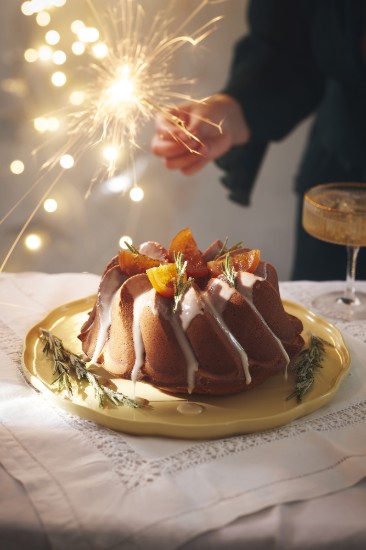 Platou servire, ceramica, 31cm, Vanilla, "Madeleine" - Emile Henry