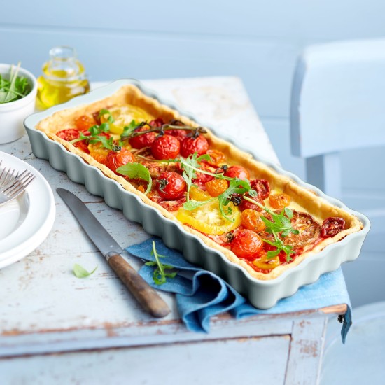 Tava tarte, ceramica, 36x15cm/1,3L, Ecume - Emile Henry