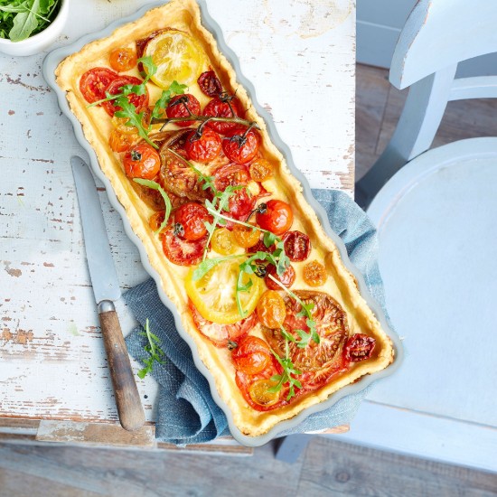 Tava tarte, ceramica, 36x15cm/1,3L, Ecume - Emile Henry