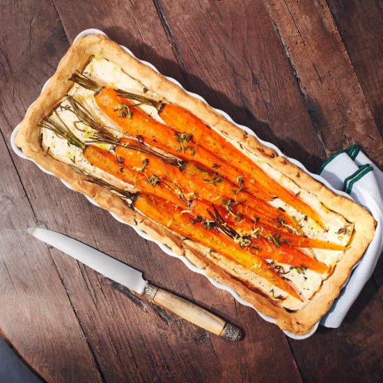 Tava tarte, ceramica, 36x15cm/1,3L, Ecume - Emile Henry