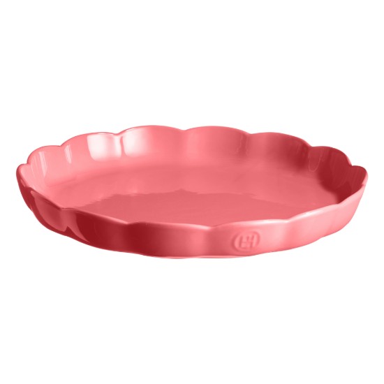 Tava tarte, ceramica, 31cm, Rose Candy, "Madeleine" - Emile Henry