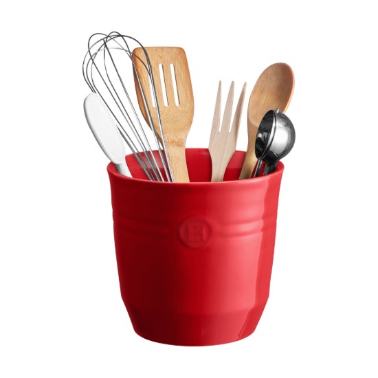 Suport ustensile de bucatarie, ceramica, 17 x 16,5 cm, Burgundy - Emile Henry