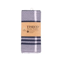 Set 3 prosoape de bucatarie, bumbac organic, 50x70 cm, Blue - Tiseco