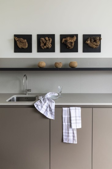 Set 3 prosoape de bucatarie, bumbac organic, 50x70 cm, Blue - Tiseco