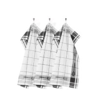 Set 3 prosoape de bucatarie, bumbac, 50x70 cm, "Pharao", Black - Tiseco