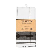 Set 3 prosoape de bucatarie, bumbac, 50x70 cm, "Pharao", Black - Tiseco