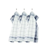 Set 3 prosoape de bucatarie, bumbac, 50x70 cm, "Pharao", Dark Blue - Tiseco