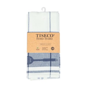 Set 3 prosoape de bucatarie, bumbac, 50x70 cm, "Pharao", Dark Blue - Tiseco