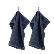 Set 2 prosoape de bucatarie, bumbac, 50x50 cm, "Pharao", Dark Blue - Tiseco