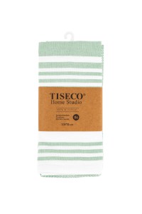 Set 4 prosoape de bucatarie, bumbac, 50x70 cm, "Combo", Green Smoke - Tiseco