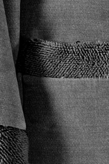 Halat baie unisex, chenille, L120cm L/XL "Rocher", Grey -Tiseco