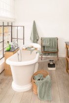 Prosop de baie, bumbac, 100x150cm, "Riva", Grey -Tiseco