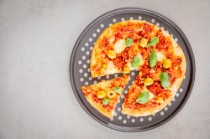 Tava pizza, perforata, otel, 33 cm - MasterClass