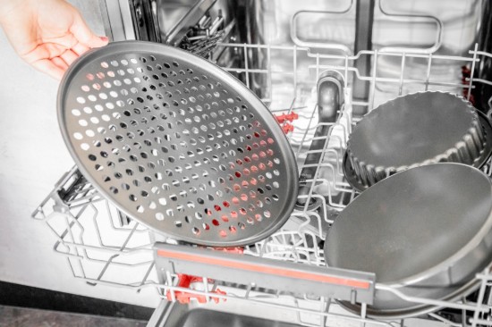 Tava pizza, perforata, otel, 33 cm - MasterClass