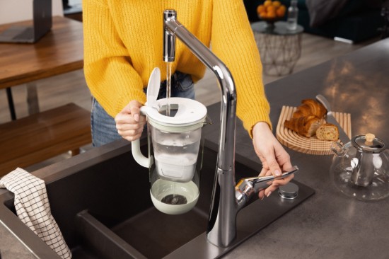 Cana filtranta Editie Aniversara 60 ani, din sticla, BRITA MAXTRA (Light Green), 1 x filtru Pure Performance