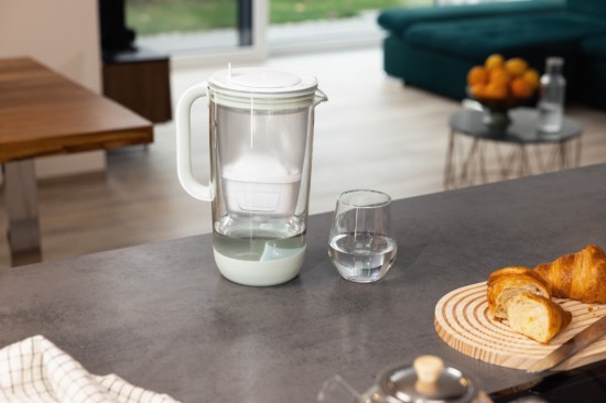 Cana filtranta Editie Aniversara 60 ani, din sticla, BRITA MAXTRA (Light Green), 1 x filtru Pure Performance