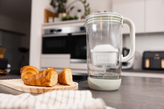 Cana filtranta Editie Aniversara 60 ani, din sticla, BRITA MAXTRA (Light Green), 1 x filtru Pure Performance