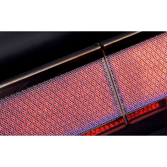 Gratar pe gaz cu 4 arzatoare infrarosu, incastrabil, gratare din fonta, negru, Crossray by Heatstrip TCX4FL(B)30