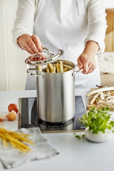 Oala pentru fiert paste/legume, inox, 16cm/4,5L, "Specialties" - Demeyere