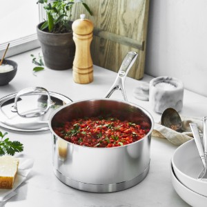 Cratita inox, cu capac, 18cm/2,2L, "Atlantis" - Demeyere
