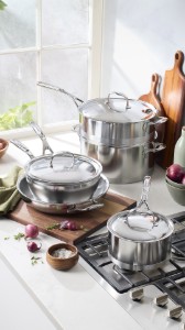 Cratita inox, cu capac, 18cm/2,2L, "Atlantis" - Demeyere