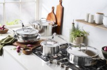 Cratita inox, cu capac, 18cm/2,2L, "Atlantis" - Demeyere