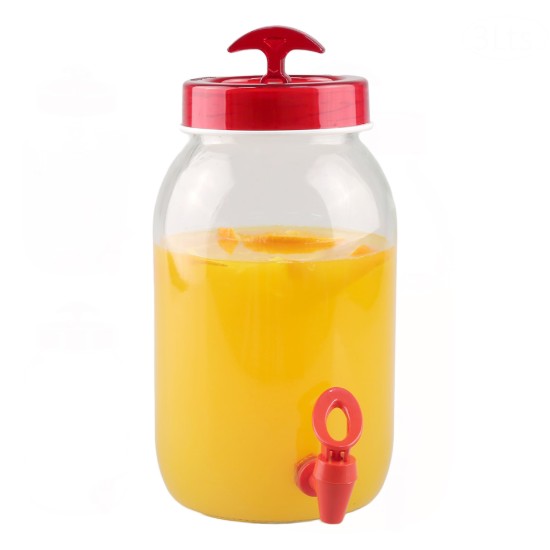 Dispenser bauturi, cu robinet, sticla, 3L - Anilar