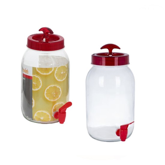 Dispenser bauturi, cu robinet, sticla, 3L - Anilar