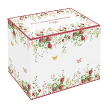 Set 2 pahare sampanie, 250ml, sticla, "Jardin des Fraises" - Easy Life