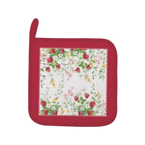 Set manusa bucatarie si 2 suporturi vase, "Jardin des Fraises" - Easy Life