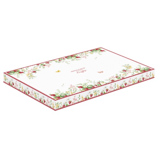 Platou servire, portelan, 36 x 25 cm, "Jardin des Fraises" - Easy Life