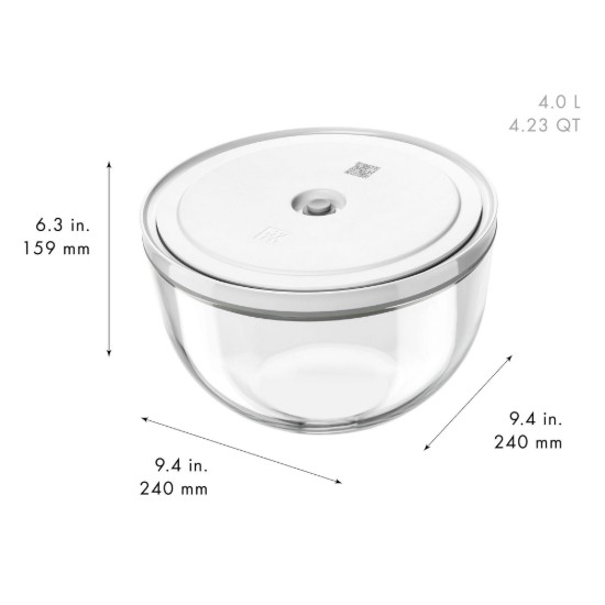Set 3 boluri vidare, sticla, "FRESH & SAVE" - Zwilling
