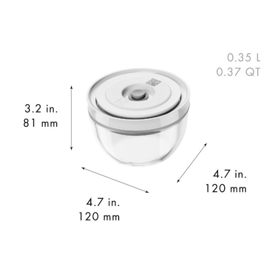 Set 3 boluri vidare, sticla, "FRESH & SAVE" - Zwilling