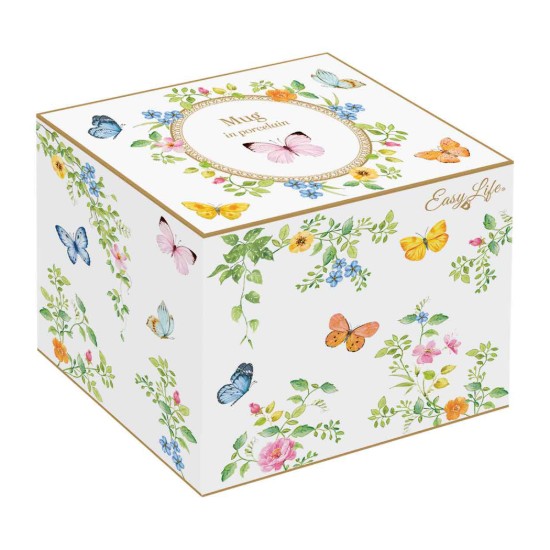 Cana portelan, 350ml, "Dancing Butterflies" - Easy Life
