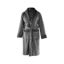 Halat baie unisex, chenille, L120cm L/XL "Rocher", Grey -Tiseco