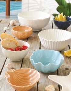 Bol portelan, 13cm, "Coquillages" - Easy Life