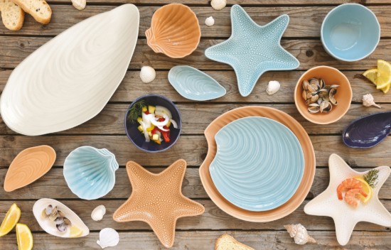 Bol portelan, 13cm, "Coquillages" - Easy Life