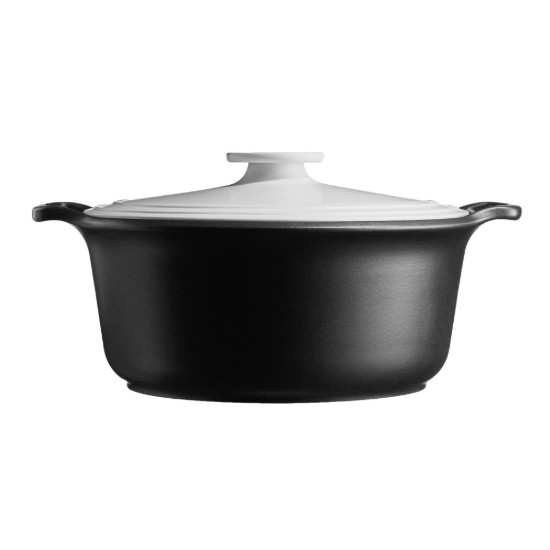 Oala Cocotte ceramica, 31cm/5,5L, "Sublime +", White&Slate - Emile Henry