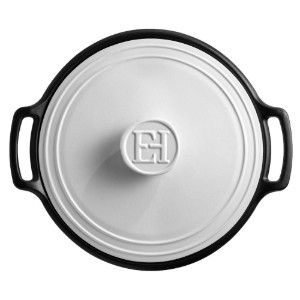 Oala Cocotte ceramica, 33cm/6,5L, "Sublime +", White&Slate - Emile Henry