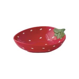 Bol forma capsuna, portelan, 22 x 18,5 cm, "Jardin des Fraises" - Easy Life
