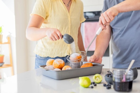 Paleta strecuratoare, inox, 35,5 cm, "Classic", Porcelain White - KitchenAid