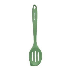 Lingura cu fante, silicon, 27 cm, Verde - Kitchen Craft